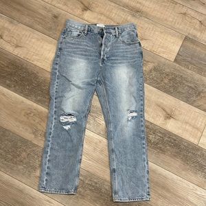 Twelve brand high-rise light jeans